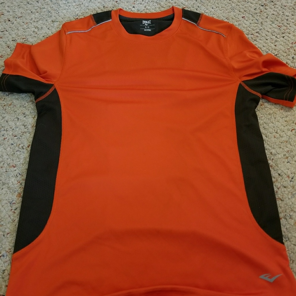 Orange workout shirt